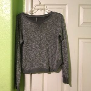 Classic grey long sleeve sweater